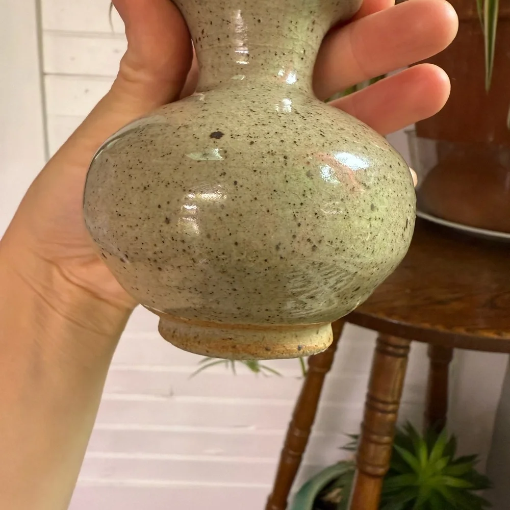 Studio art pottery Speckled Vase